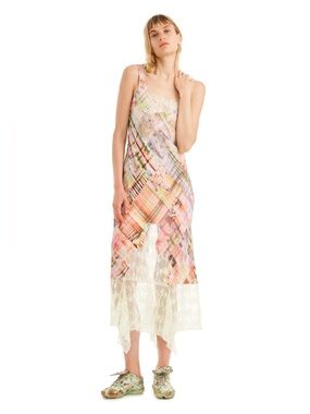 NWT - COLLINA STRADA - Anemone Dress - multi plaid - size small
